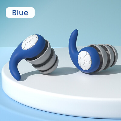 1 set dopuri de urechi de reducere a zgomotului de somn din silicon moale pentru anularea zgomotului dopuri de urechi izolate fonic de călătorie, reutilizabile, impermeabile