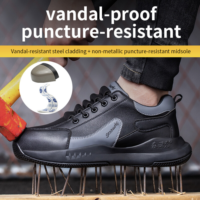 Turvajalatsid ManforWork Meeste tööjalatsid Kerged tööriietus Tasuta kohaletoimetamine Tööstuslik turva-kaitse Veekindel