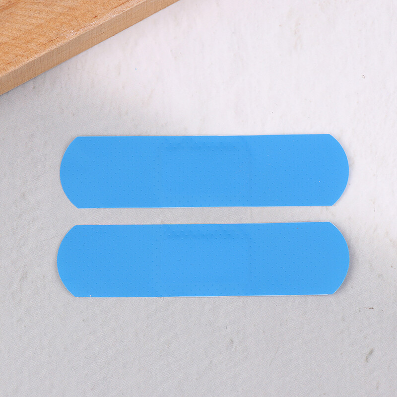 100 kom/set Plavi flasteri koji se mogu otkriti Vodootporne medicinske ljepljive trake Zavoji za rane Flasteri za prvu pomoć