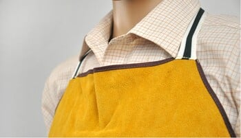 2020 Welding Apron Cow Suede Welders Δερμάτινη σαλιάρα ασφαλείας Ποδιά εργασίας Working Protective Clothing Ανθεκτικό στη θερμότητα Ανθεκτικό στη φωτιά