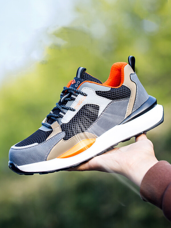 WOUDHONY Pantofi de siguranță pentru bărbați Pantofi de muncă ușori, respirabili, Cizme de siguranță indestructibile, anti-zdrobire, cu vârf de oțel