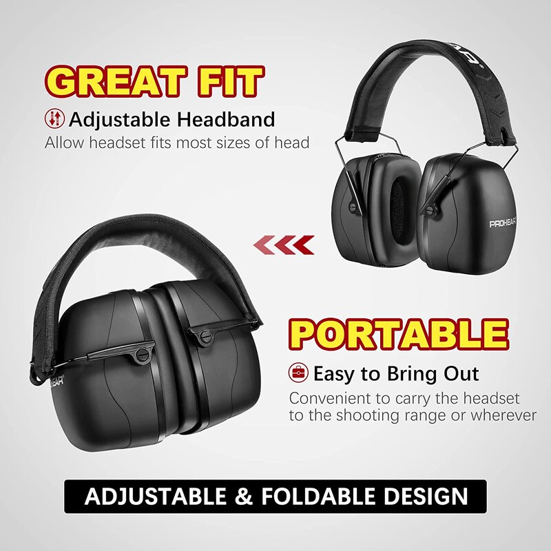 ZOHAN Защита на слуха Предпазни наушници Стрелба Пасивен протектор за уши за оръжие, лов, Косене, антишумна наушница NRR 30db