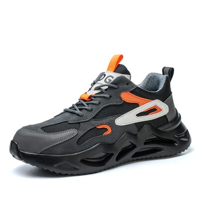 Primavara Vara Pantofi de protectie pentru munca Barbati Pantofi cu varf de otel Cizme de protectie pentru constructii Barbati Pantofi de munca respirabili de protectie