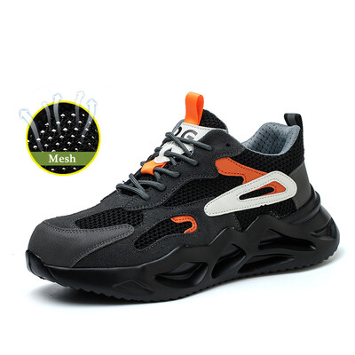 Primavara Vara Pantofi de protectie pentru munca Barbati Pantofi cu varf de otel Cizme de protectie pentru constructii Barbati Pantofi de munca respirabili de protectie