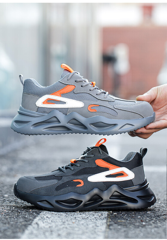 Primavara Vara Pantofi de protectie pentru munca Barbati Pantofi cu varf de otel Cizme de protectie pentru constructii Barbati Pantofi de munca respirabili de protectie