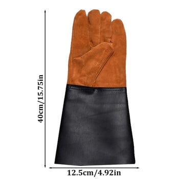 Welder Work Gloves Gardening Construction Welding Professional Safety Protection Δερμάτινο γάντι Ανθεκτικό στη φθορά θερμομόνωση