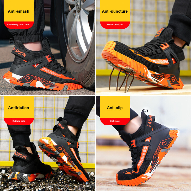 Visoke sigurnosne cipele Muške radne cipele s čeličnim prstima Muške sigurnosne cipele protiv probijanja Ženske radne sigurnosne čizme Muške neuništive cipele