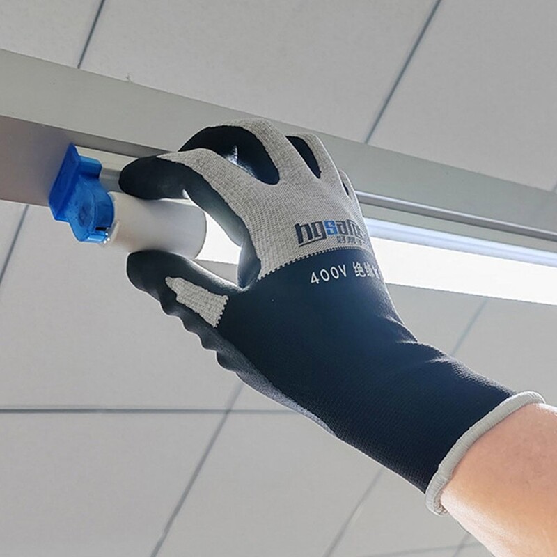 Ultratenké izolačné rukavice pre elektrikárov, odolné napätiu 400 V/500 V, nitrilové izolačné rukavice s dotykovou obrazovkou, ochrana pred poškriabaním