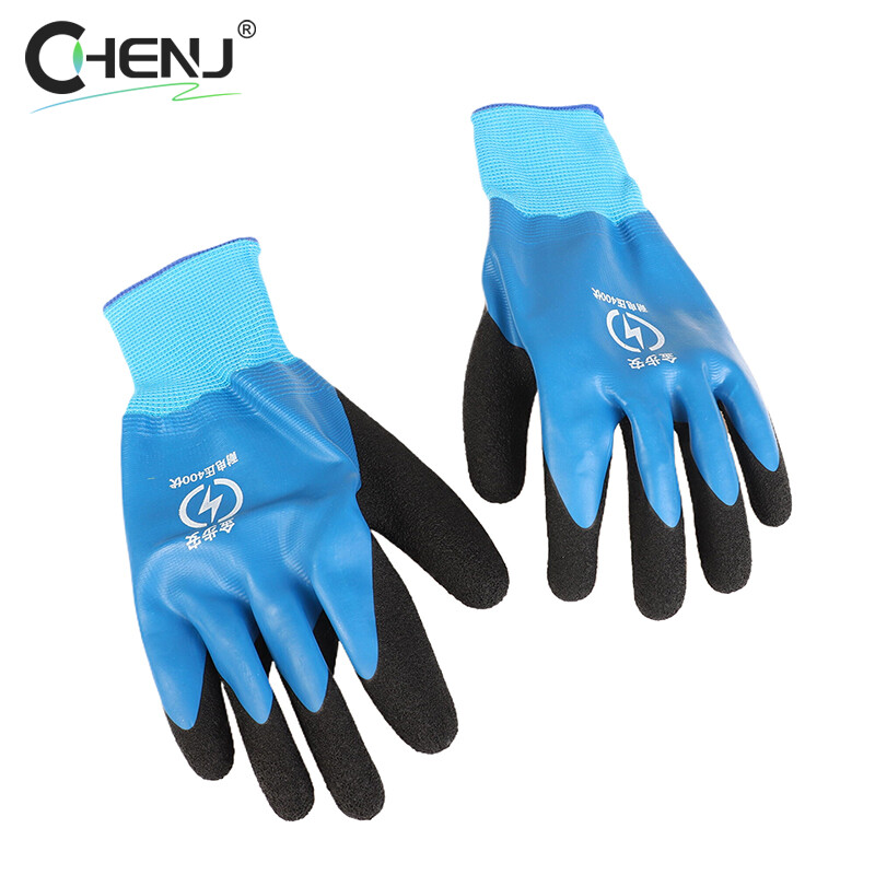 1 pereche 400V/1000V mănuși de izolare cu ecran tactil din cauciuc, mănuși industriale ultrasubțiri pentru electrician, care reziste la tensiune