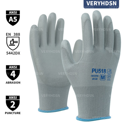 3 perechi de mănuși de lucru ultra-subțiri Manșetă tricotată de înaltă performanță Manșetă fermă anti-alunecare Ecran tactil Durabil și respirabil pentru bărbați și femei