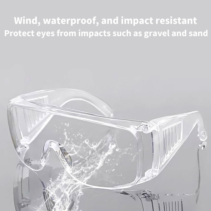 Stiilsed läbipaistvad kaitseprillid Kirurgia Patsiendikaitse läätsed Retseptiga prillid Ansi Z87 Uduvastane Tolmu Lab Tööstus Tööstus