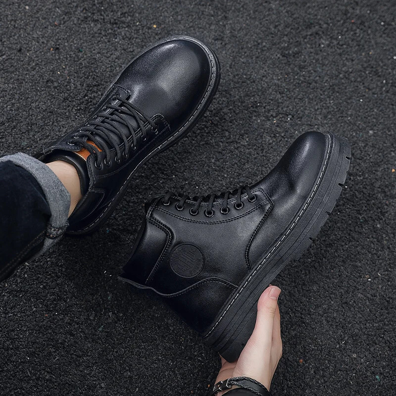 Kariški vyriški batai darbui Patogūs vyriški apsauginiai batai Vyriški sportbačiai vyriški natūralios odos batai su nemokamu pristatymu