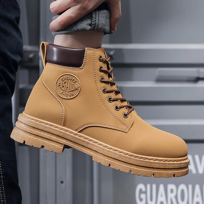Kariški vyriški batai darbui Patogūs vyriški apsauginiai batai Vyriški sportbačiai vyriški natūralios odos batai su nemokamu pristatymu