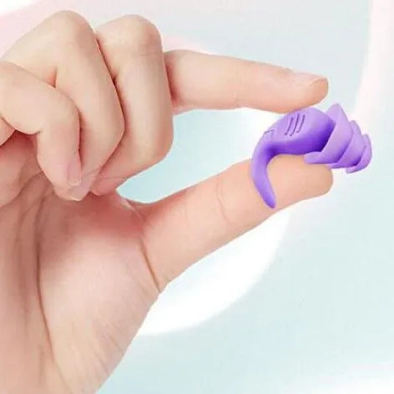 1 чифт антишумни тапи за уши Звукоизолация Защита на ушите Тапи за уши Спане Плуване Намаляване на шума при пътуване Водоустойчиви тапи за уши