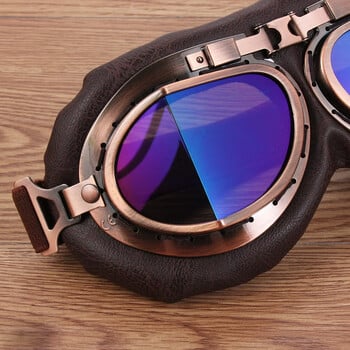 Pilot Retro Goggles Dustproof Πλαίσιο φακού Γυαλιά Μοτοσικλέτας Cruiser Scooter Snowboard Protective Gears Eye Protection Γυαλιά ηλίου