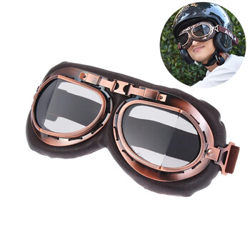 Pilot Retro Goggles Dustproof Πλαίσιο φακού Γυαλιά Μοτοσικλέτας Cruiser Scooter Snowboard Protective Gears Eye Protection Γυαλιά ηλίου