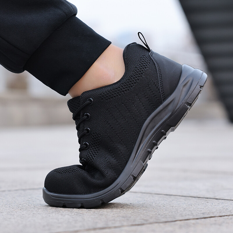 Meeste turvajalatsid Terasest varbaga saapad, torkevastased löögivastased kerged kulumiskindlad, hingavad pehmed töökingad