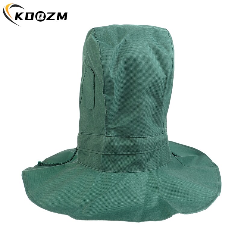 1PCS Висококачествена промишлена защита на труда Платнена пясъкоструйна качулка против вятър и удар, лека бластираща полираща маска