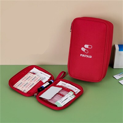 1PC Trusă de prim ajutor pentru familie Geantă portabilă de depozitare pentru călătorie în aer liber Geantă de depozitare pentru medicamente de capacitate mare pentru uz casnic