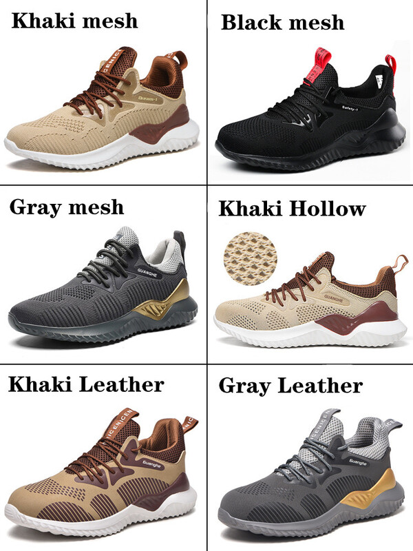 Работни защитни обувки за мъже Леки защитни работни маратонки Стоманени дамски обувки на пръстите Защитни ботуши против разбиване и пиърсинг