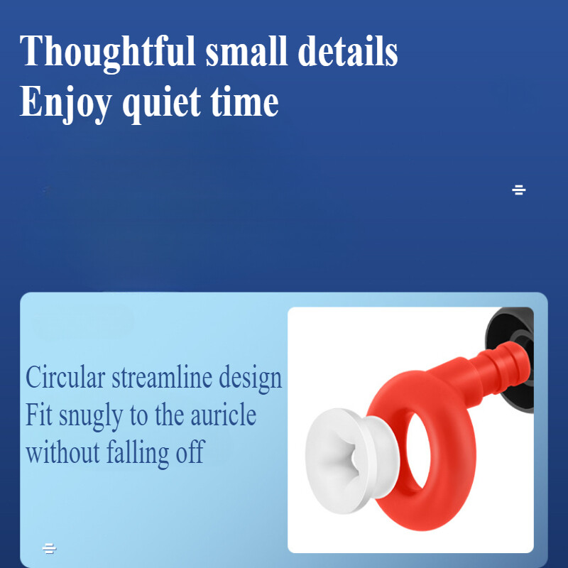 Кръгли безшумни тапи за уши за силиконови тапи за уши за удобно плуване, намаляване на шума в ушите и звукоизолиращи тапи за уши