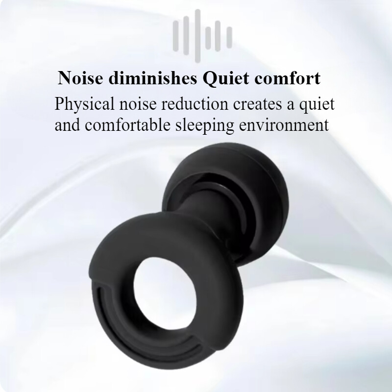 Кръгли безшумни тапи за уши за силиконови тапи за уши за удобно плуване, намаляване на шума в ушите и звукоизолиращи тапи за уши