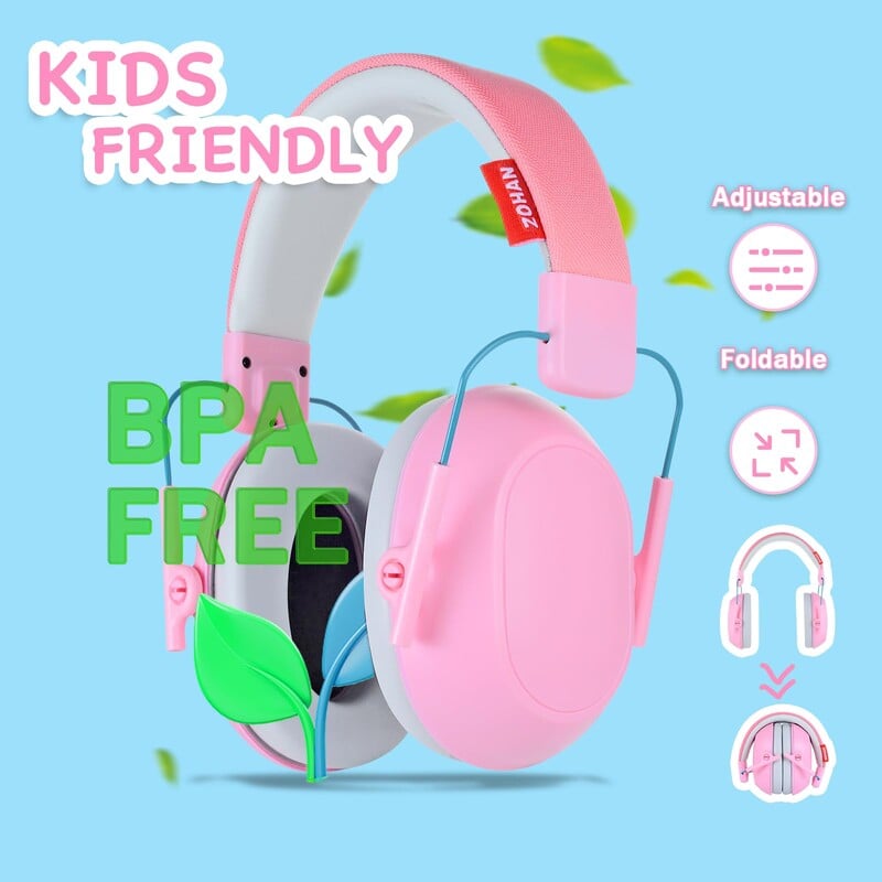 ZOHAN Kids mürasummutavad kõrvaklapid Ohutus Kõrvaklapp Kaitse Kuulmispeakomplekt kuulmiskahjustuste eest teismelistele väikelapsele