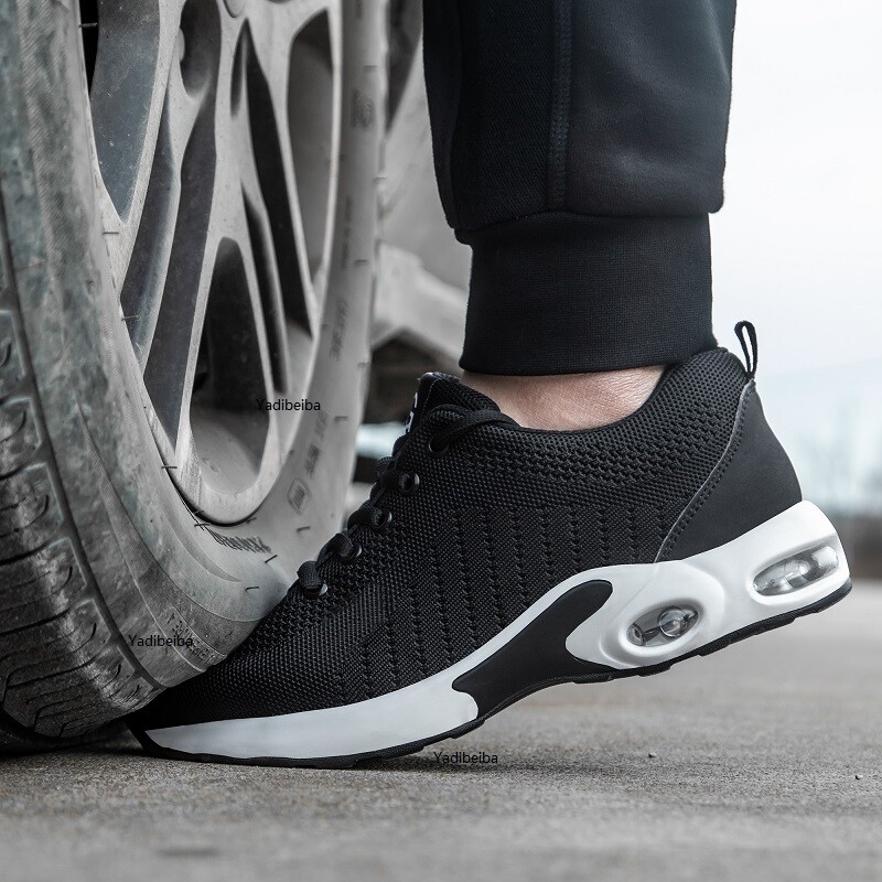 Pantofi de siguranță pentru muncă cu vârf de oțel, bărbați, femei, pantofi de muncă, respirabili, ușoare, indestructibile, pantofi de siguranță pentru bărbați, cizme pentru bărbați