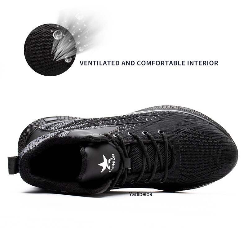 Cizme de lucru Pantofi de siguranță cu vârf de oțel Bărbați, femei, pantofi de lucru, pantofi de sport, pantofi ușori, anti-punctură, pentru bărbați, cizme indestructibile