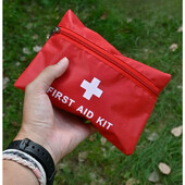 2 vnt. Lauko medicinos pagalbos rinkinys Sveikas žygis Užtrauktukas Kelionės Stovyklavietės Medicinos Pirmosios pagalbos rinkinys Tuščias krepšys Laikymas Nešiojamas Staiga