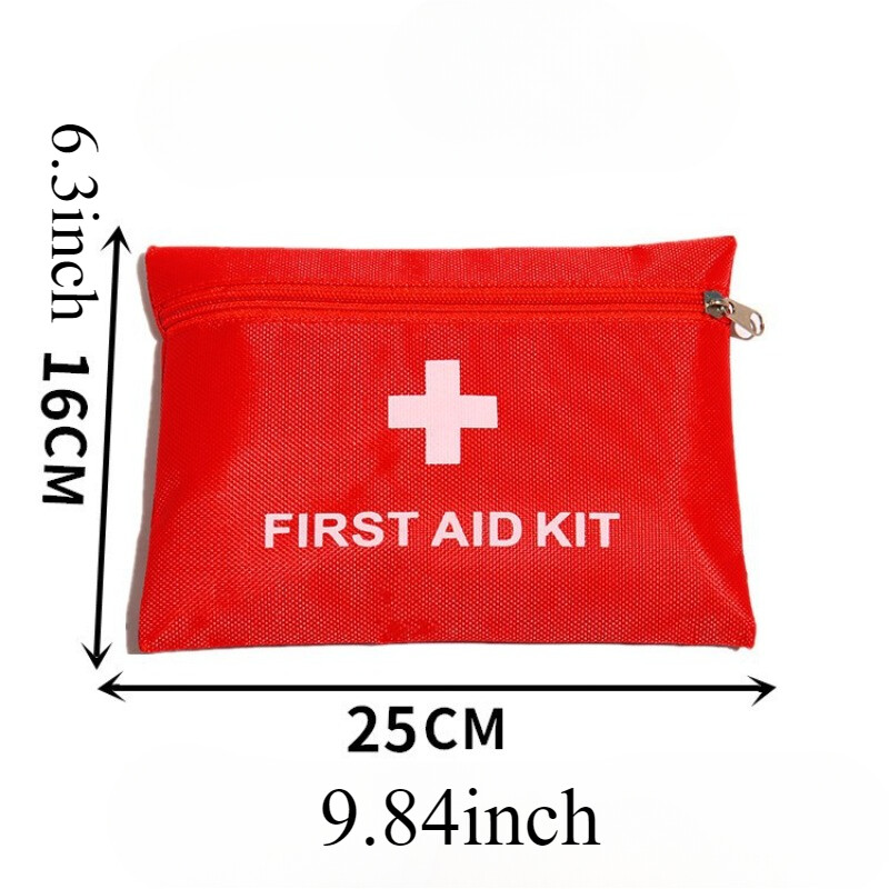2 vnt. Lauko medicinos pagalbos rinkinys Sveikas žygis Užtrauktukas Kelionės Stovyklavietės Medicinos Pirmosios pagalbos rinkinys Tuščias krepšys Laikymas Nešiojamas Staiga