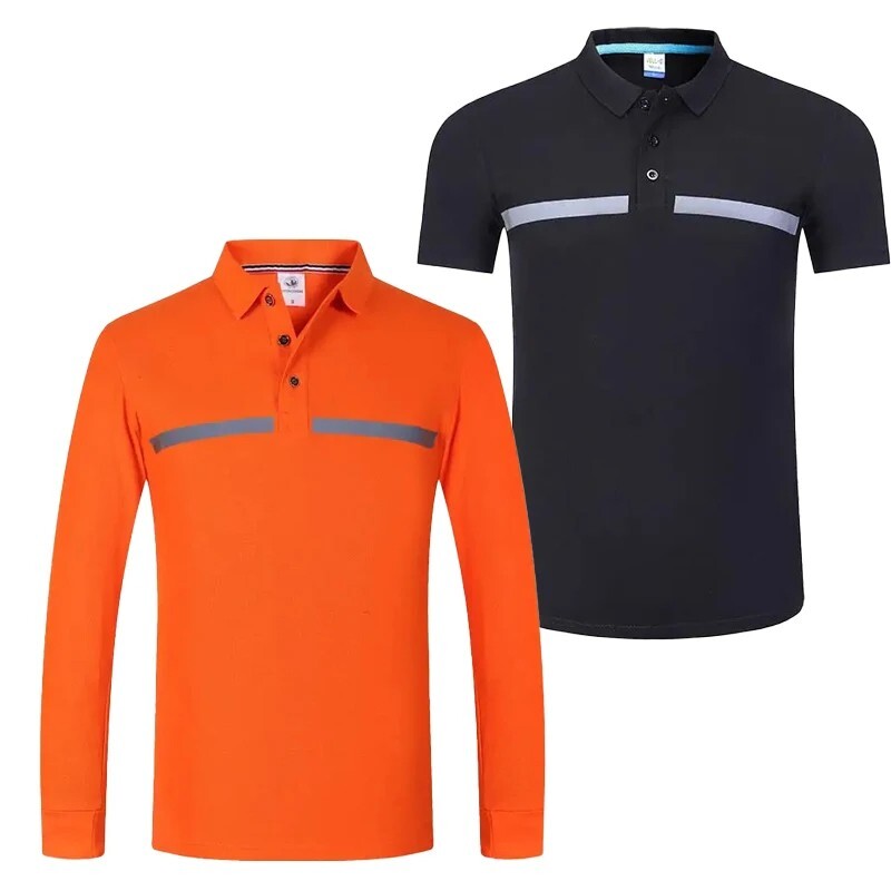 Ohutuspolo-T-särk töötamiseks Helgestipeegeldavad tööriided, millel on hingav ja higineelduv õhuke kulumiskindel disain