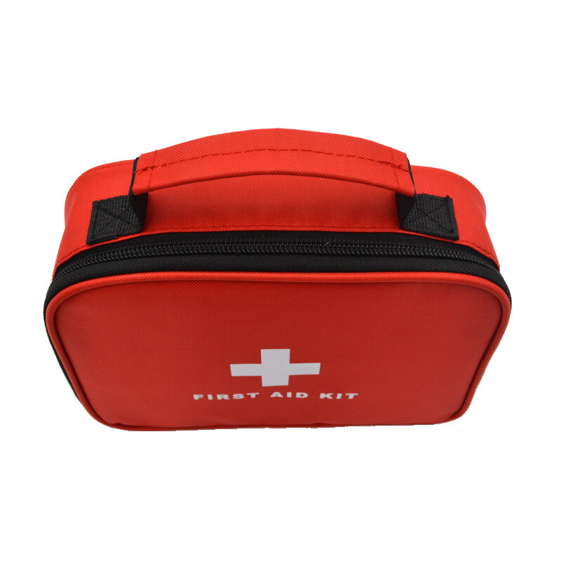Mini nešiojamas skubios pagalbos rinkinių krepšys Pirmosios pagalbos rinkinys Raudonas rankinis įrankių krepšys, skirtas šeimos kelionėms lauke greitoji medicinos pagalba