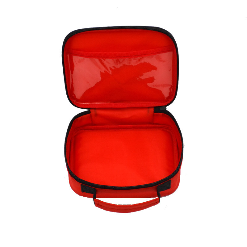 Mini nešiojamas skubios pagalbos rinkinių krepšys Pirmosios pagalbos rinkinys Raudonas rankinis įrankių krepšys, skirtas šeimos kelionėms lauke greitoji medicinos pagalba