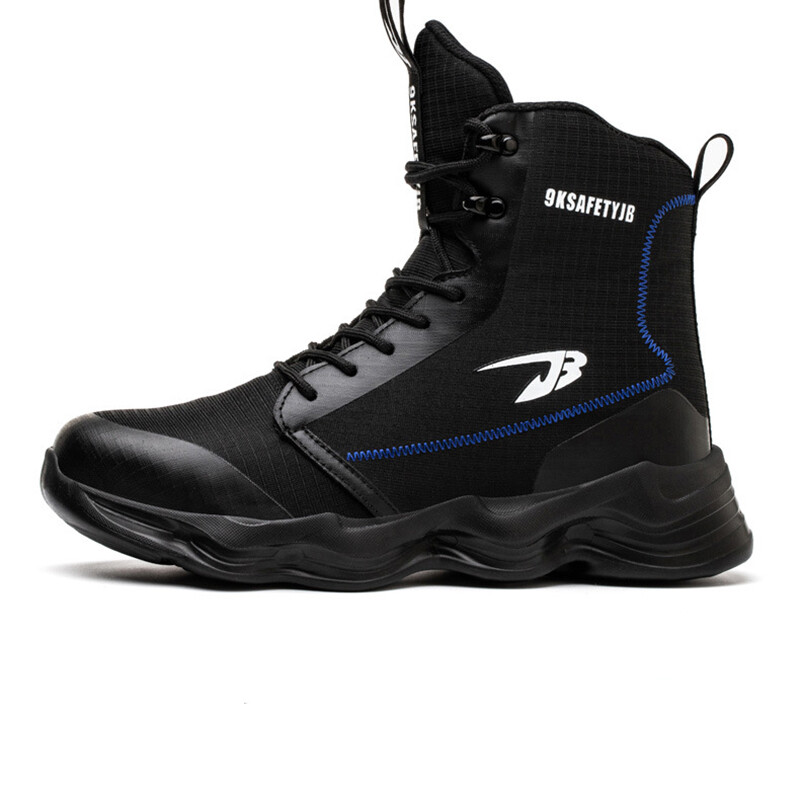 Visoke muške zaštitne cipele Radne tenisice otporne na probijanje Lagane radne cipele Muške cipele s čeličnim prstima Zaštitne čizme Indestructible Sh