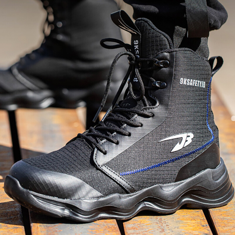Visoke muške zaštitne cipele Radne tenisice otporne na probijanje Lagane radne cipele Muške cipele s čeličnim prstima Zaštitne čizme Indestructible Sh