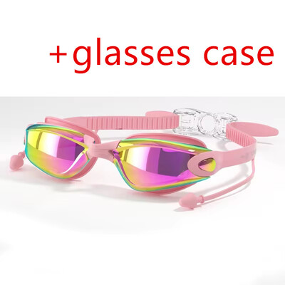 ARENA Ochelari de înot profesionali anti-aburire pentru adulți cu dopuri pentru urechi, bărbați, femei, ochelari de înot rezistenti la scurgeri, reglabili cu protecție UV