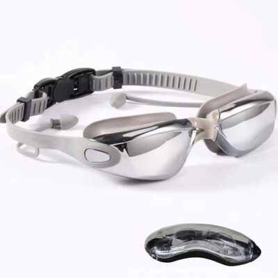 ARENA Ochelari de înot profesionali anti-aburire pentru adulți cu dopuri pentru urechi, bărbați, femei, ochelari de înot rezistenti la scurgeri, reglabili cu protecție UV