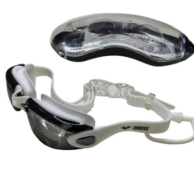 ARENA Ochelari de înot profesionali anti-aburire pentru adulți cu dopuri pentru urechi, bărbați, femei, ochelari de înot rezistenti la scurgeri, reglabili cu protecție UV