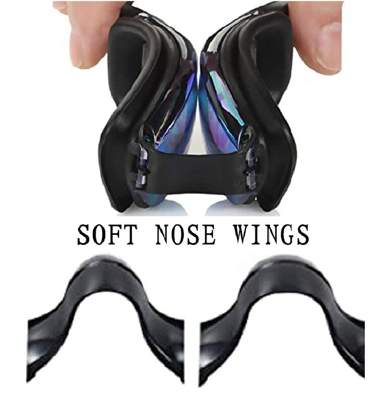 ARENA Ochelari de înot profesionali anti-aburire pentru adulți cu dopuri pentru urechi, bărbați, femei, ochelari de înot rezistenti la scurgeri, reglabili cu protecție UV