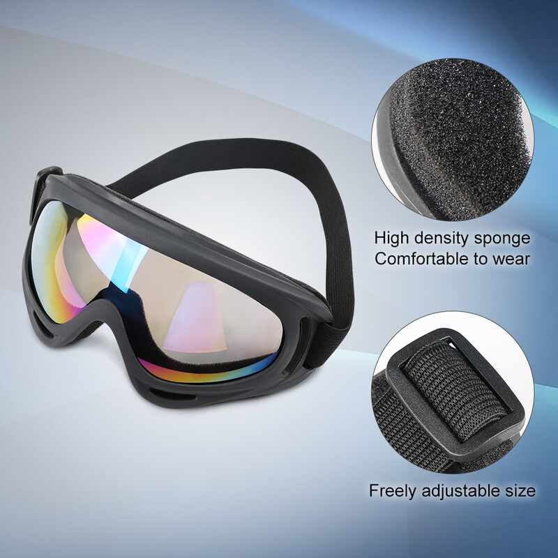 Atsparūs vėjui sportiniai slidinėjimo akiniai Apsauginiai akiniai motociklams Motocross Anti UV Dustproof Motocross akiniai nuo saulės