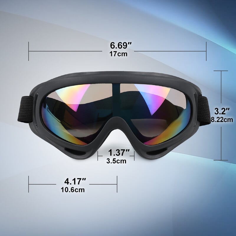 Atsparūs vėjui sportiniai slidinėjimo akiniai Apsauginiai akiniai motociklams Motocross Anti UV Dustproof Motocross akiniai nuo saulės