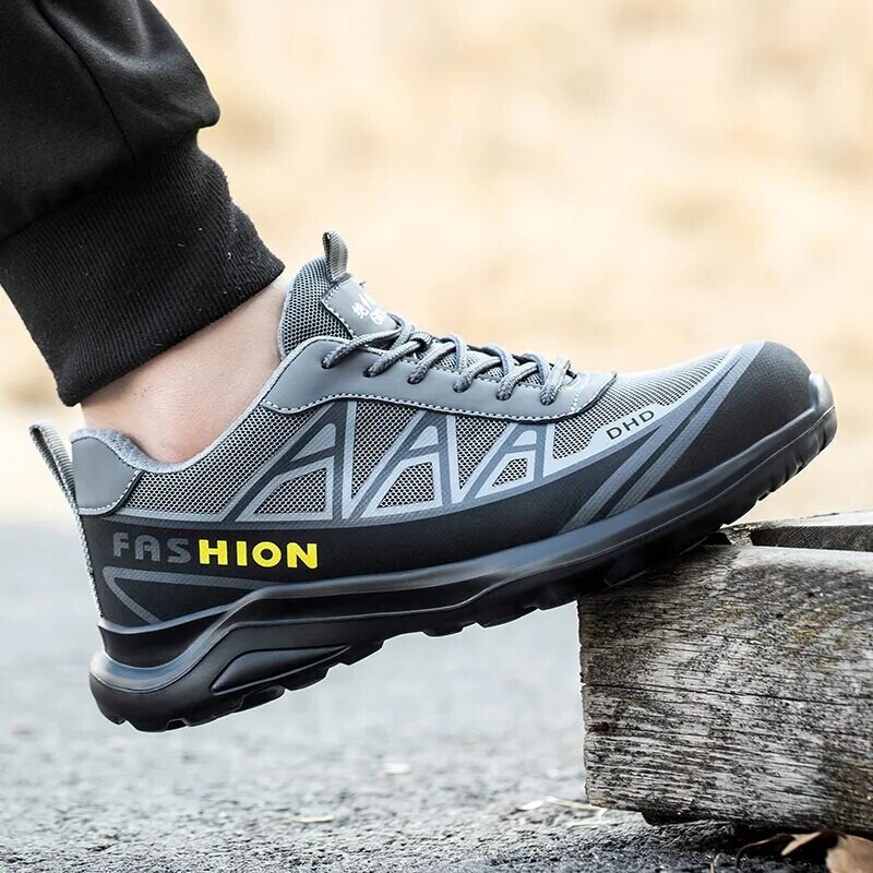 Предпазни обувки Man For Work Безопасни ботуши Неразрушими строителни обувки Steel Toe Защитни мъжки работни обувки Ботуши против пробождане