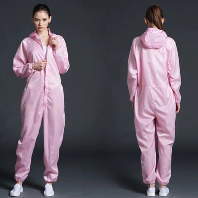 Vienetiniai kombinezonai Švarūs drabužiai Kapotas Švarus kambarys Drabužiai Švarus maistas Dulkėms atsparūs dažai Darbo drabužiai Unisex apsauginiai kombinezonai