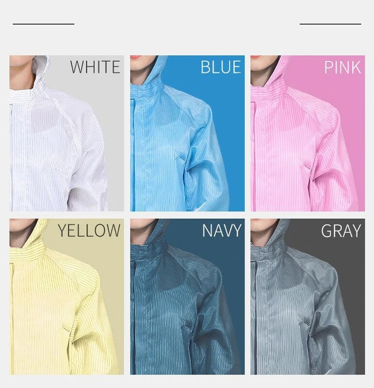 Vienetiniai kombinezonai Švarūs drabužiai Kapotas Švarus kambarys Drabužiai Švarus maistas Dulkėms atsparūs dažai Darbo drabužiai Unisex apsauginiai kombinezonai