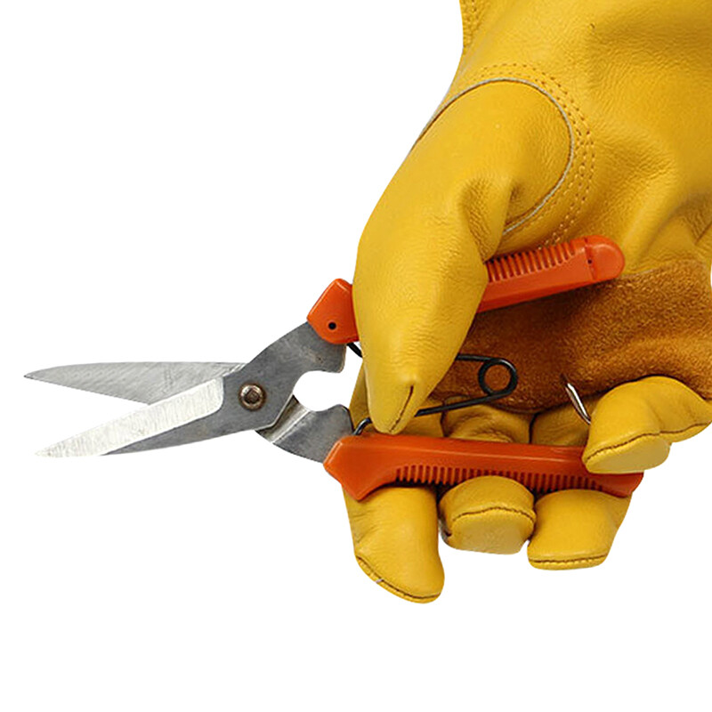 1 par jakih zaštitnih rukavica od žute goveđe kože za vozača, rada na zavarivanju, rastezljivih mehaničkih kožnih radnih rukavica za muškarce