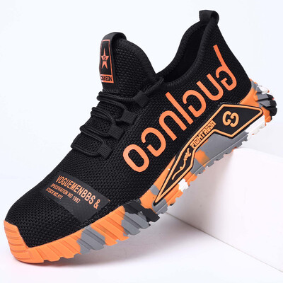 Защитни стоманени предпазни обувки Мъжки работни обувки против пробиви Мъжки дишащи индустриални обувки Неразрушими работни защитни ботуши