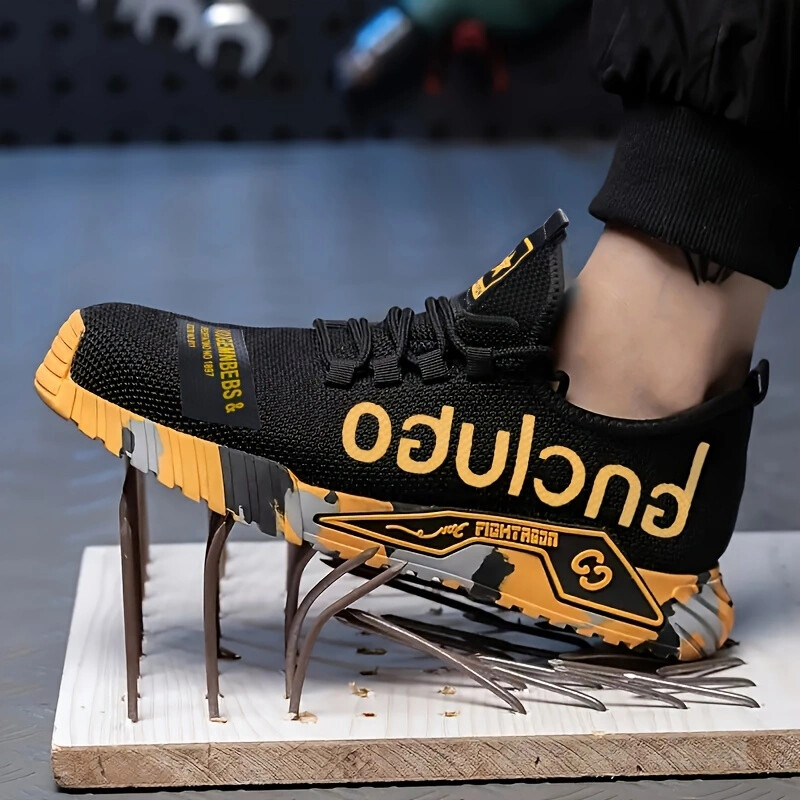 Защитни стоманени предпазни обувки Мъжки работни обувки против пробиви Мъжки дишащи индустриални обувки Неразрушими работни защитни ботуши