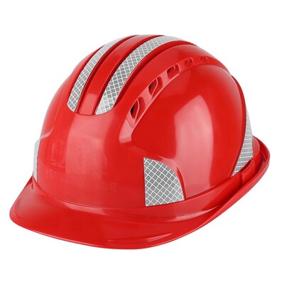 Töötaja ehitusplatsi kaitsekork Ventilate ABS Hard Hat helkurtriibuga kaitsekiiver