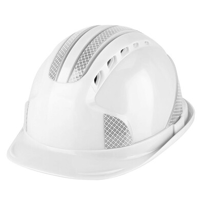 Töötaja ehitusplatsi kaitsekork Ventilate ABS Hard Hat helkurtriibuga kaitsekiiver
